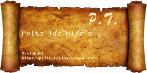 Peltz Tóbiás névjegykártya